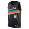 Män San Antonio Spurs Tröja Dylan Harper Nike 2025-26 City Edition Svart Swingman